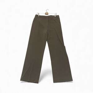 H&M Women's Wide High Waist Full Length Pants Taupe Size 14 New